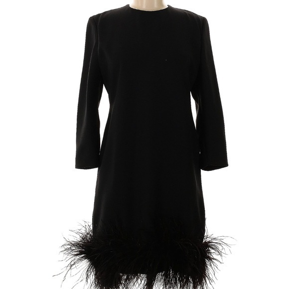 Victor Costa Dresses & Skirts - Victor Costa Feather Hem Cocktail Wedding Party Dress